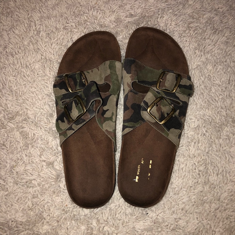 Camo Cork Sandals